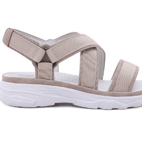 Md Light Day Comfortable Shoes Wedge Heel Platform Sandals Metal Buckle Decorative Shoes