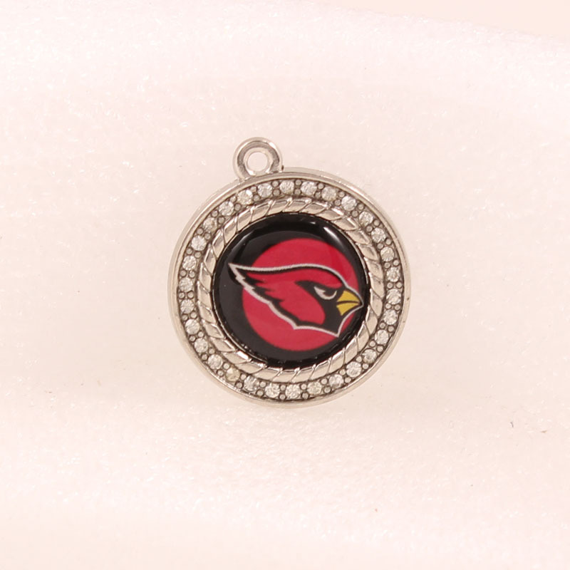 FLY423 European and American explosive diamond pendant NFL charms football team hand necklace small pendant DIY jewelry accessories