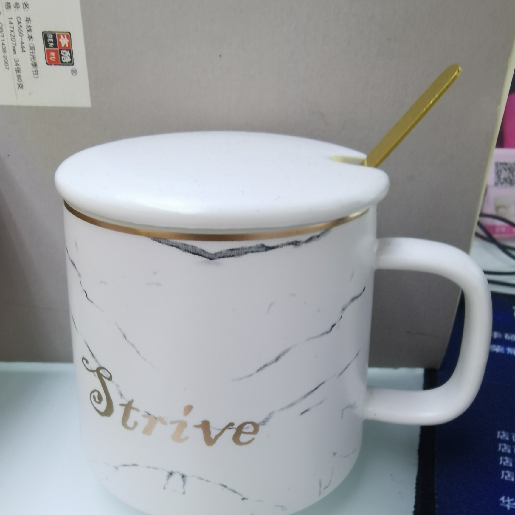 陶瓷工艺品 精美桌面摆件 陶瓷杯垫防滑耐热 陶瓷台灯创意装饰 美观实用家居摆设1