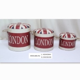 Three-piece vintage stools Home decor display stools