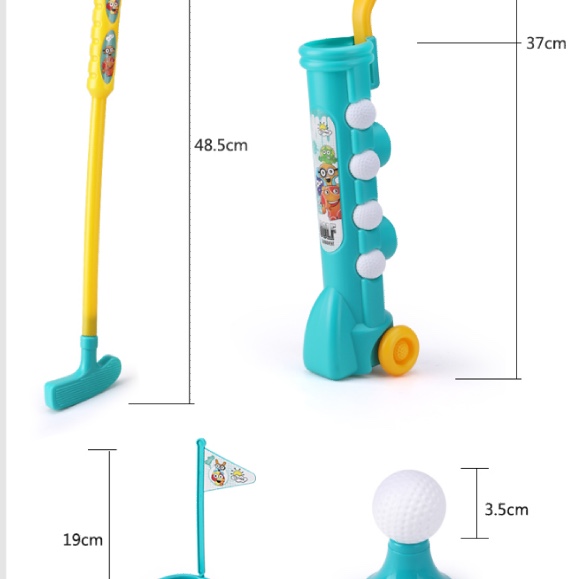 Children's sports toys Golf ball set clubs interactive game body shoulder ball sports fitness equipment 08-750