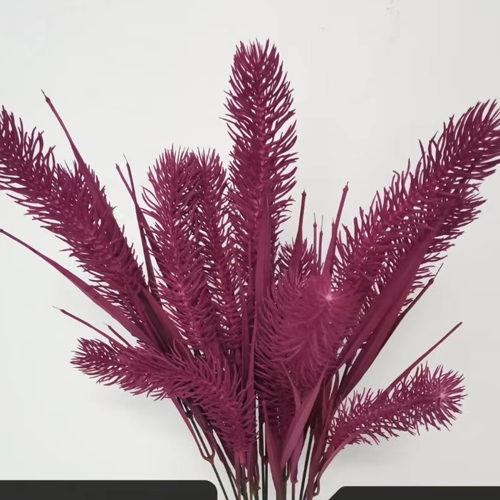 Sihan Flower Industry, Nine-tailed grass rose red fabric flowers, decorative flowers, artificial plastic flowers, artificial flowers, single living room decorative flowers, dried flowers, table top ornaments, anti-flower art decorations
