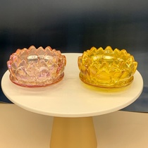 Glass candle holder Glass crafts display 0276