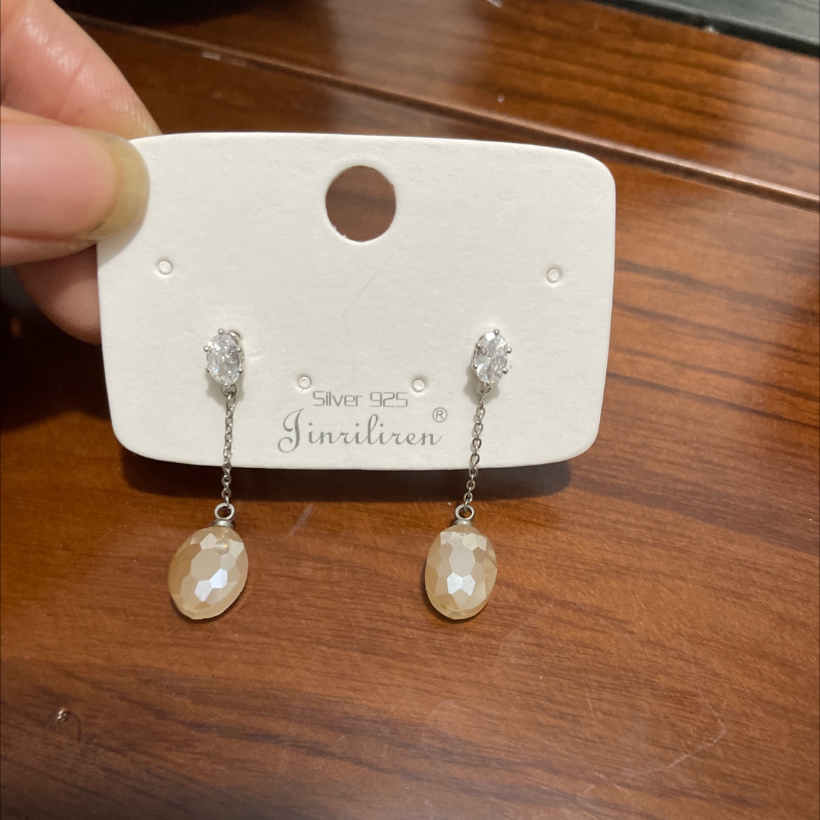 Today beauty Korean version earrings crystal series tassel design style unique charm