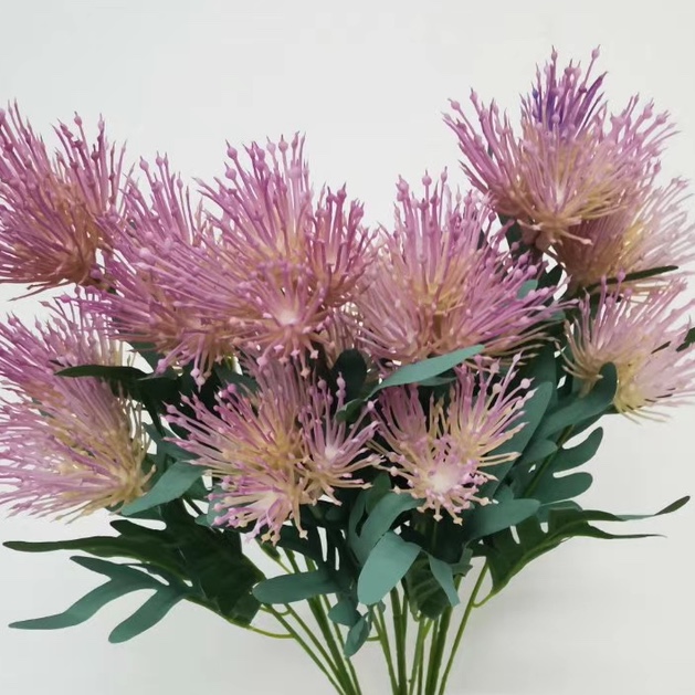 思含花业，仿真花米兰果粉色装饰花仿真塑料花假花单支客厅装饰花干花餐桌面摆件防花艺摆设啊