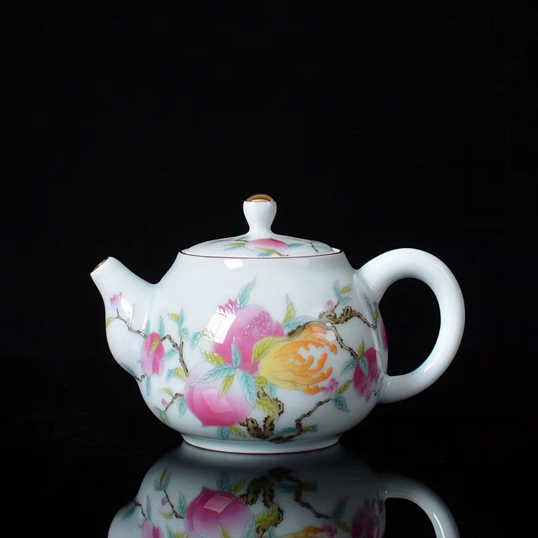 景德镇陶瓷壶手绘咖啡壶餐具套装碗勺套装详情图5