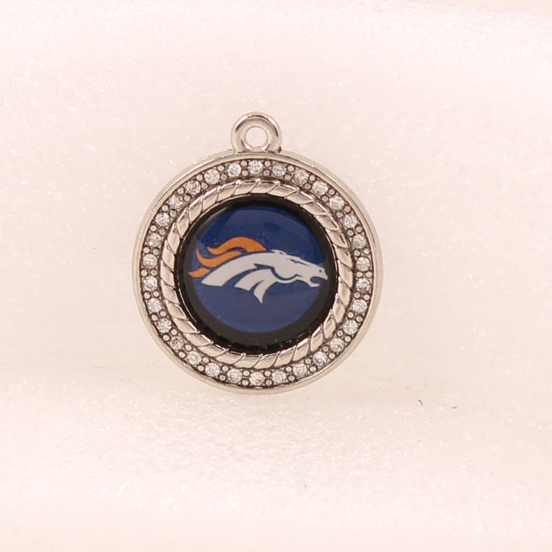 FLY410 European and American explosive diamond pendant NFL charms football team hand necklace small pendant DIY jewelry accessories