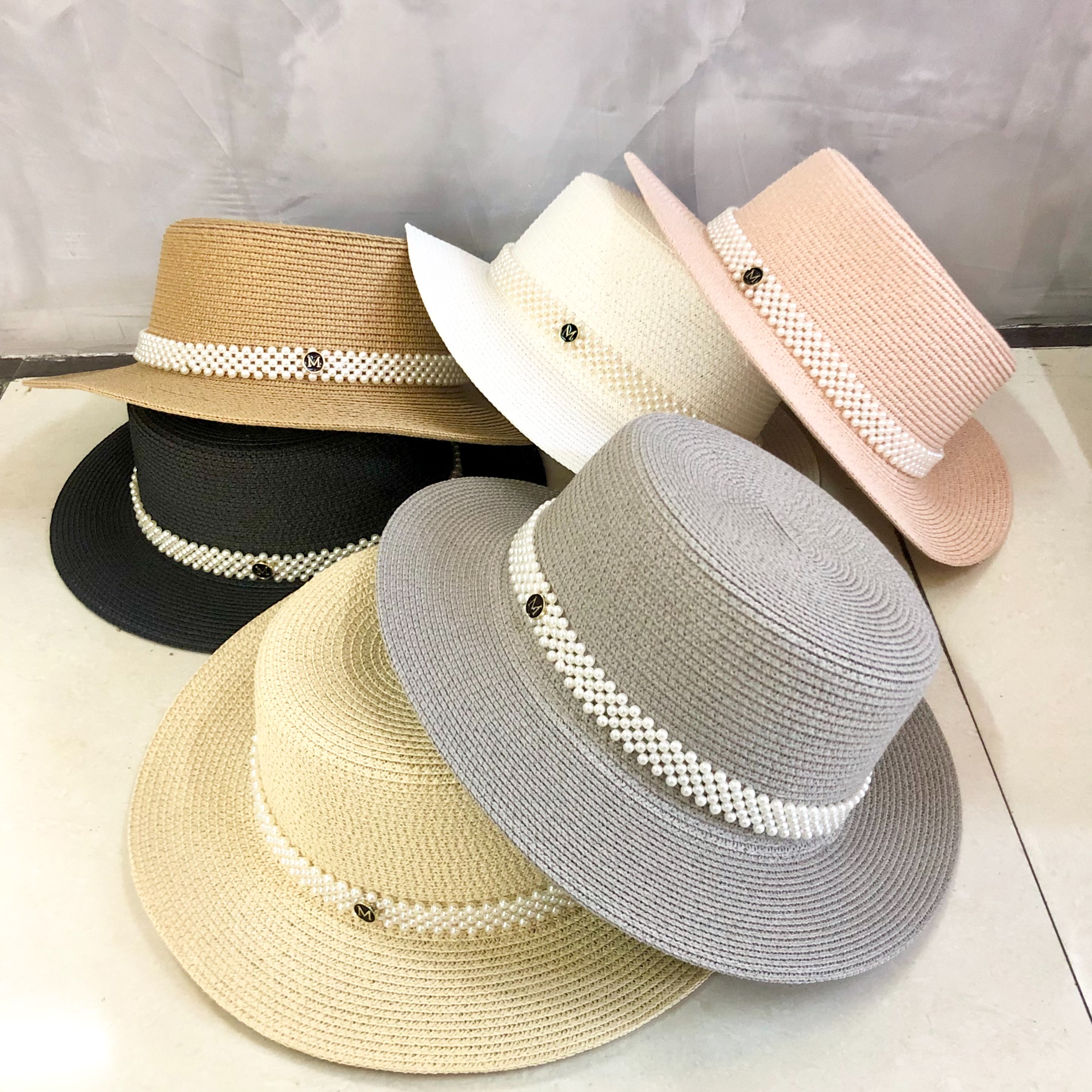Broad Hat Industry South Korean Girl Pearl Flat Straw Hat Female Net Red Small Fragrant Wind Sun Block Hat British Temperament All The Top Hat Tide Application Scenario