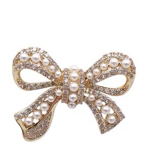 Zirconium beaded bow earrings thumbnail