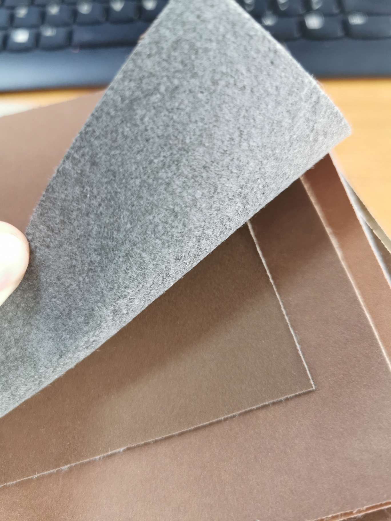 Space leather sandblasting and pressing transformation detail image 3