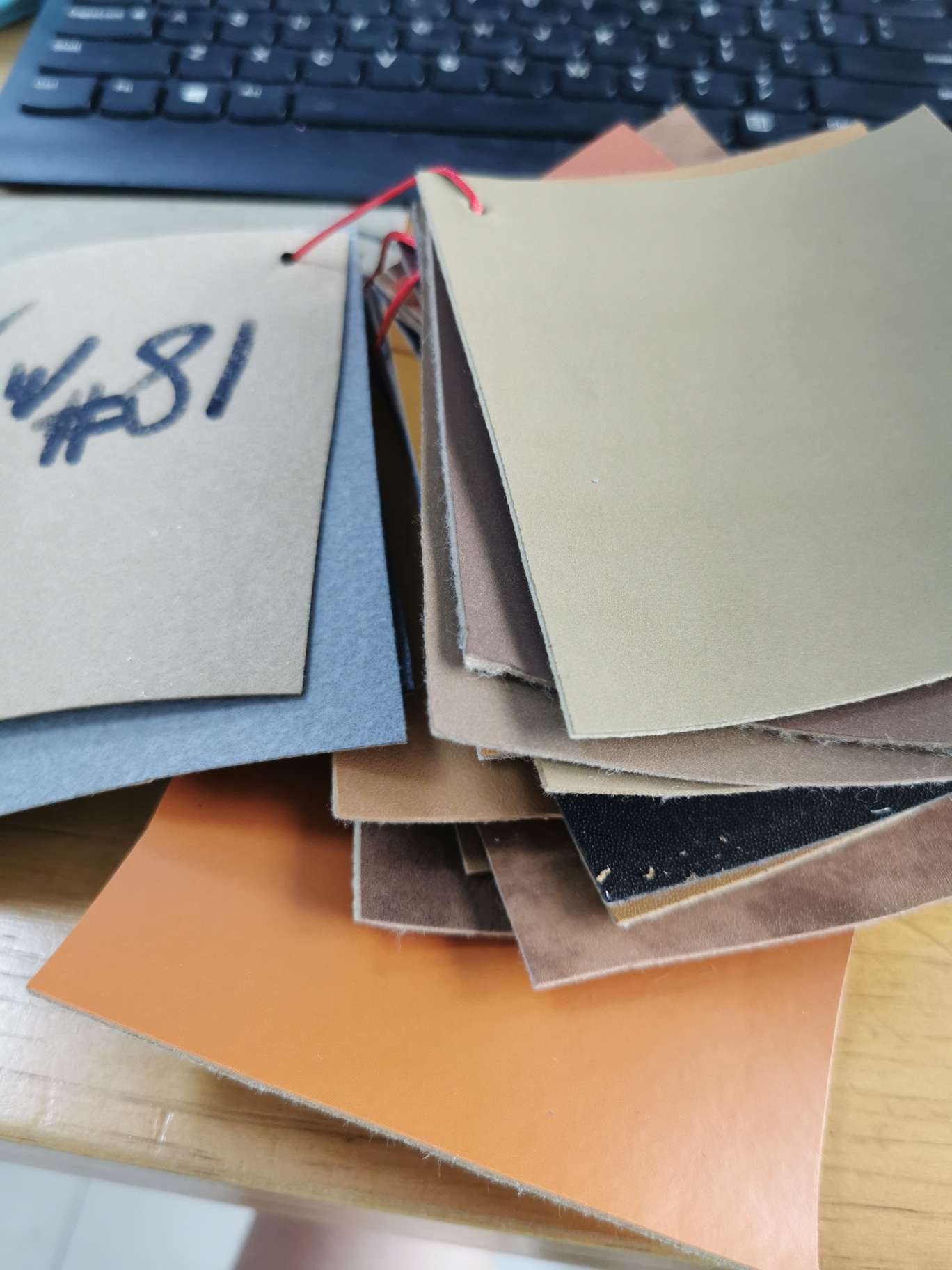 Space leather matte pressing transformation, light brown khaki details Picture