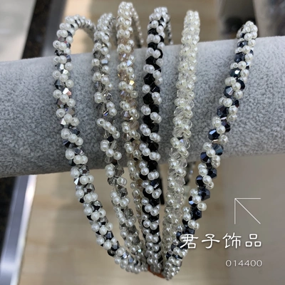 Crystal Pearl Wrapped Headband