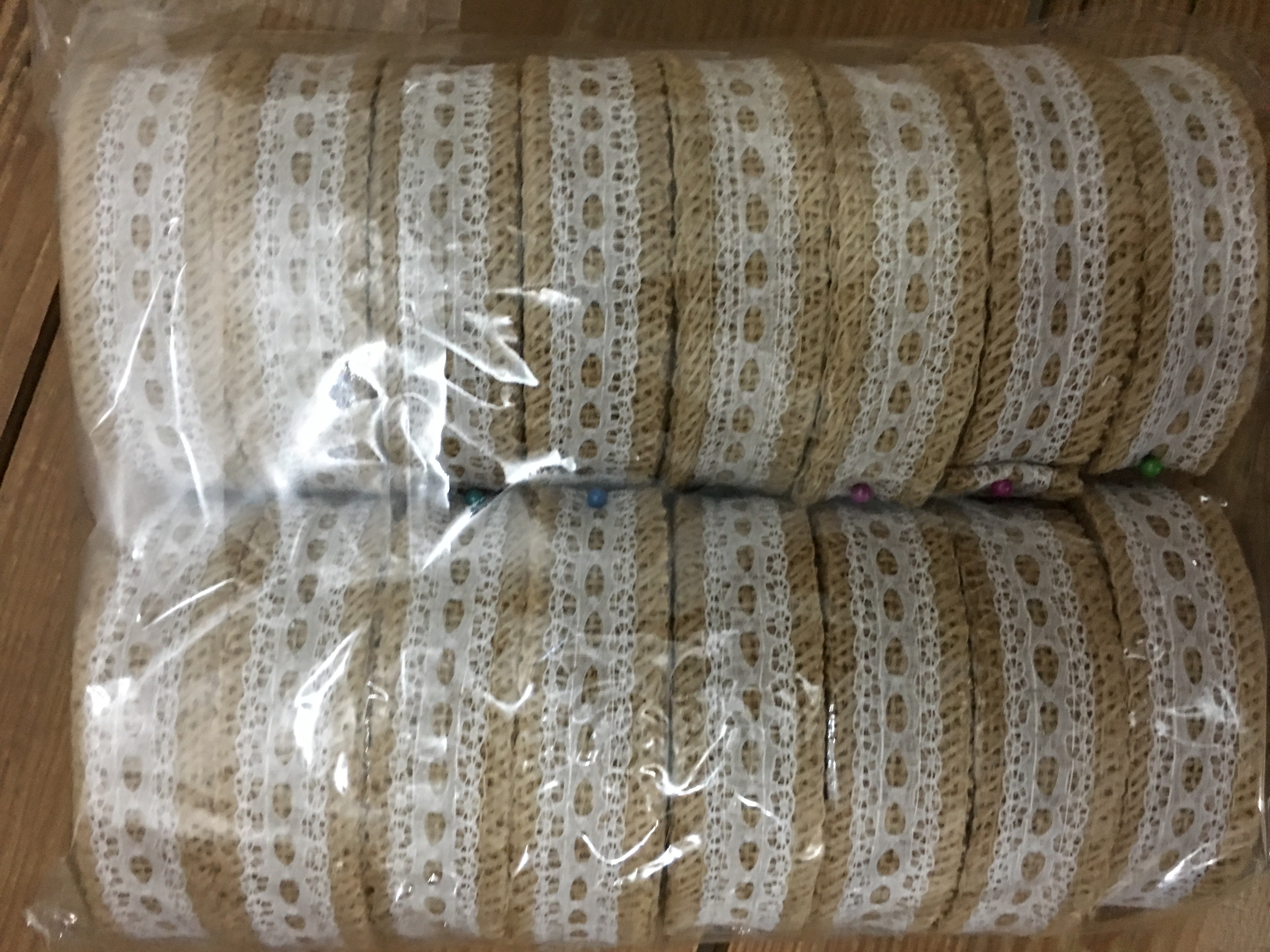雷丝麻布卷2.5宽麻带麻布织带装饰材料手工编织麻绳带麻布带详情图3