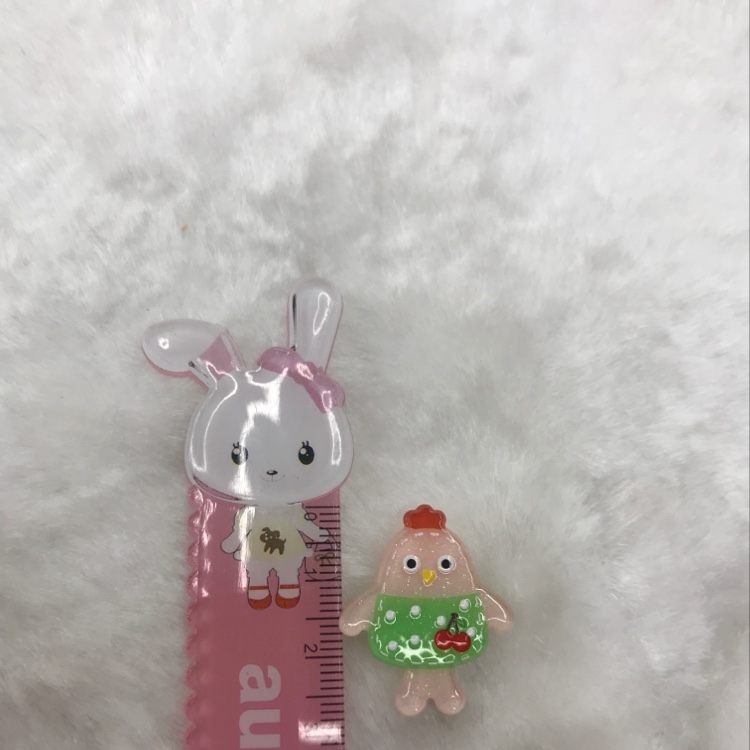 ins Cute Girl animal Series Dressing Hen Butterfly stamens accessories Specification image