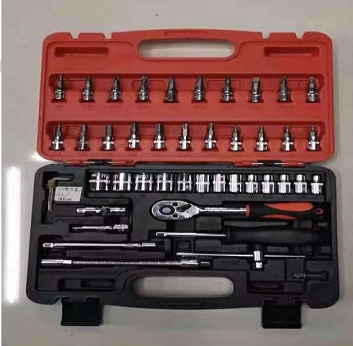 46pc套筒组合工具汽保汽修工具46件套批头组套五金工具详情图7