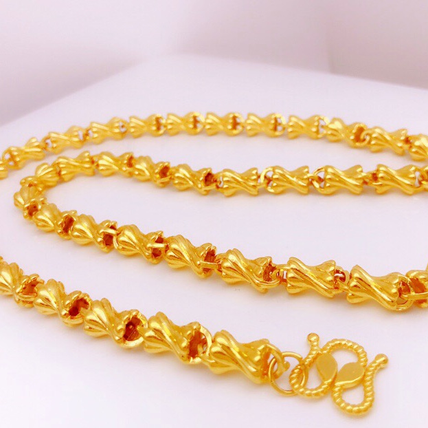 Lantern-shaped sand noodle necklace for men