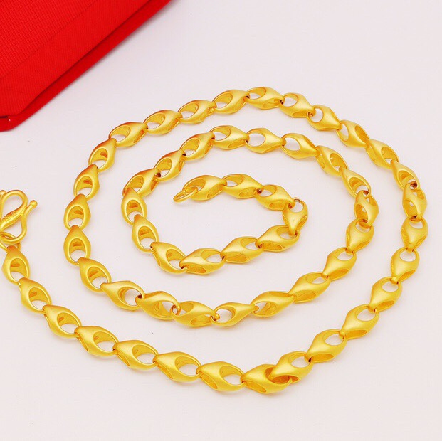 Melon seed sand noodles men's necklace, seiko create fashion trend
