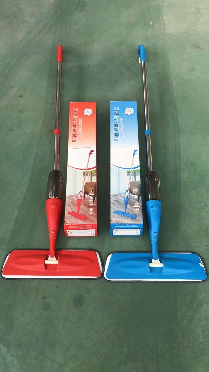 Water Spray Flat Lazy Mop Dry And Wet Wood Floor Tile Mop Wholesale Hands-Free Water Spray Mop Application Scenario