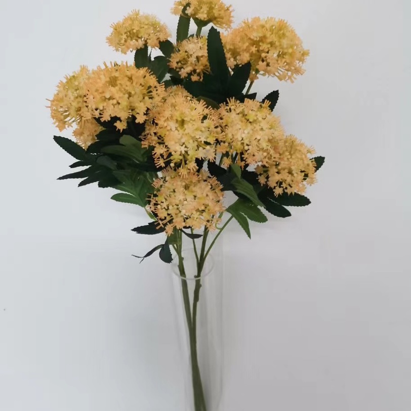 The five heads are emerald yellow