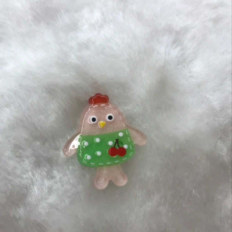 ins Cute Girl animal Series Dressing Hen Butterfly stamens accessories