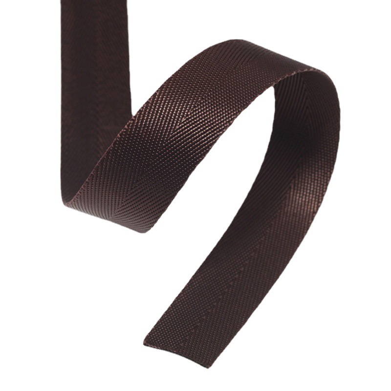 Imitation nylon dense plain woven ribbon color polyester woven ribbon twill woven ribbon bag bag bag bag 11#