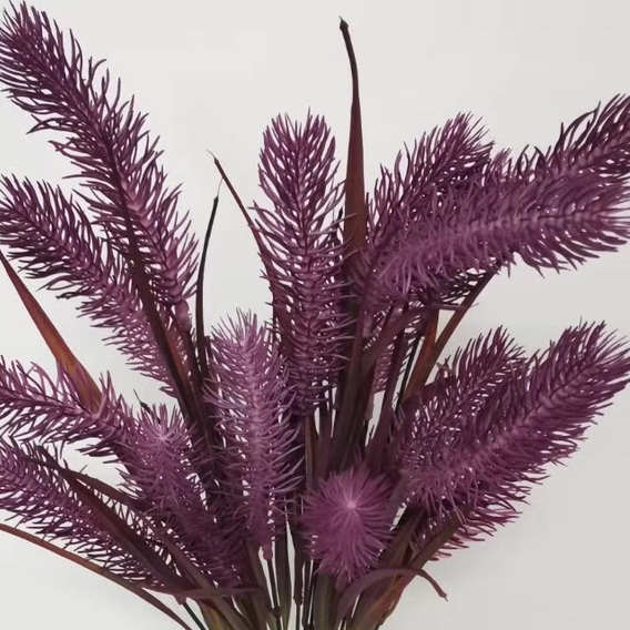 Sihan Flower Industry, Nine-tailed grass, purple fabric flowers, decorative flowers, artificial plastic flowers, artificial flowers, single living room decorative flowers, dried flowers, table top ornaments, anti-flower art decorations Sihan Flower Industry, Nine-tailed grass, purple fabric flowers, decorative flowers, artificial plastic flowers, artificial flowers, single living room decorative flowers, dried flowers, table top ornaments, anti-flower art decorations
