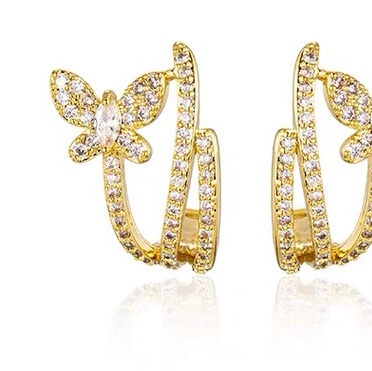 Full of little zirconium butterfly ear bones