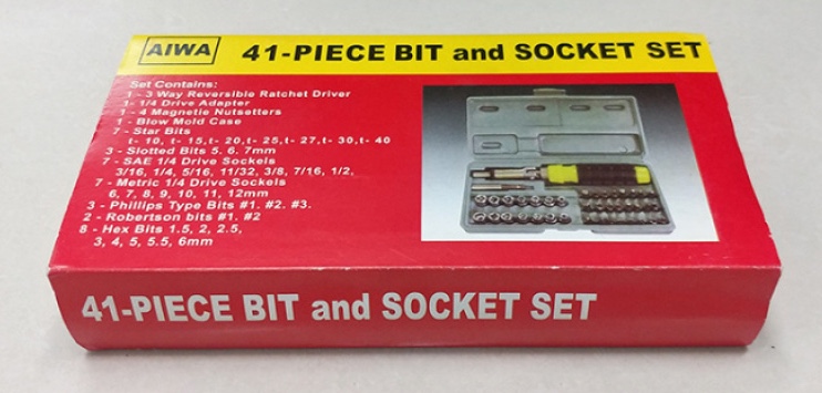 41pc 螺丝刀套装家用套筒组合工具手动维修工具五金工具细节图