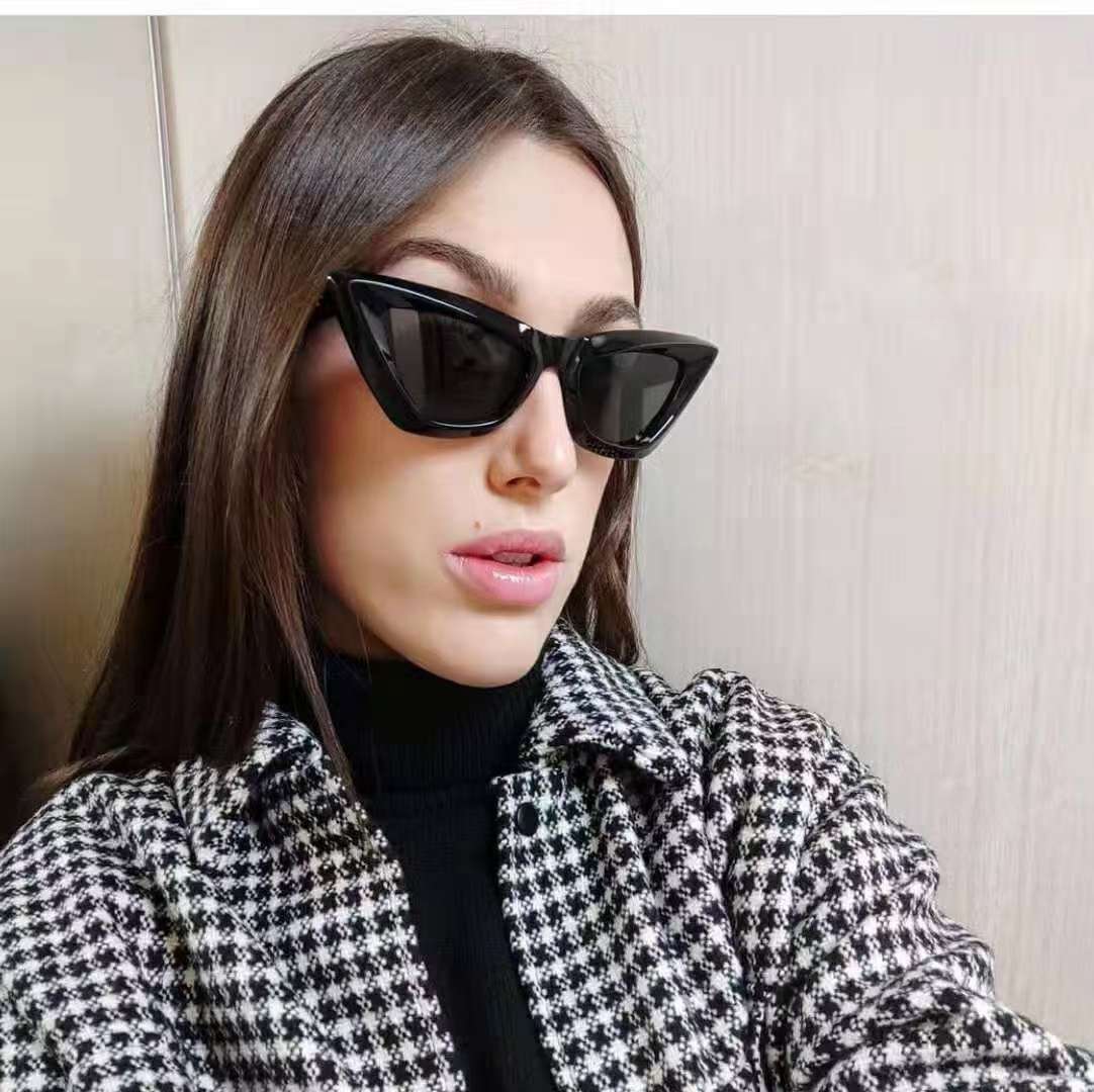 2024新款韩版时尚太阳镜镜猫眼墨镜跨镜女式眼镜5262详情3