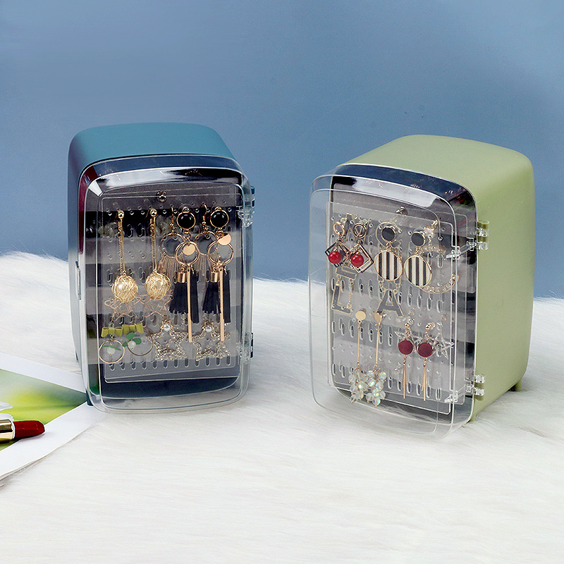 蔚雯展示首饰盒小精致家用抽屉式整理盒子防尘耳环项链饰品收纳盒