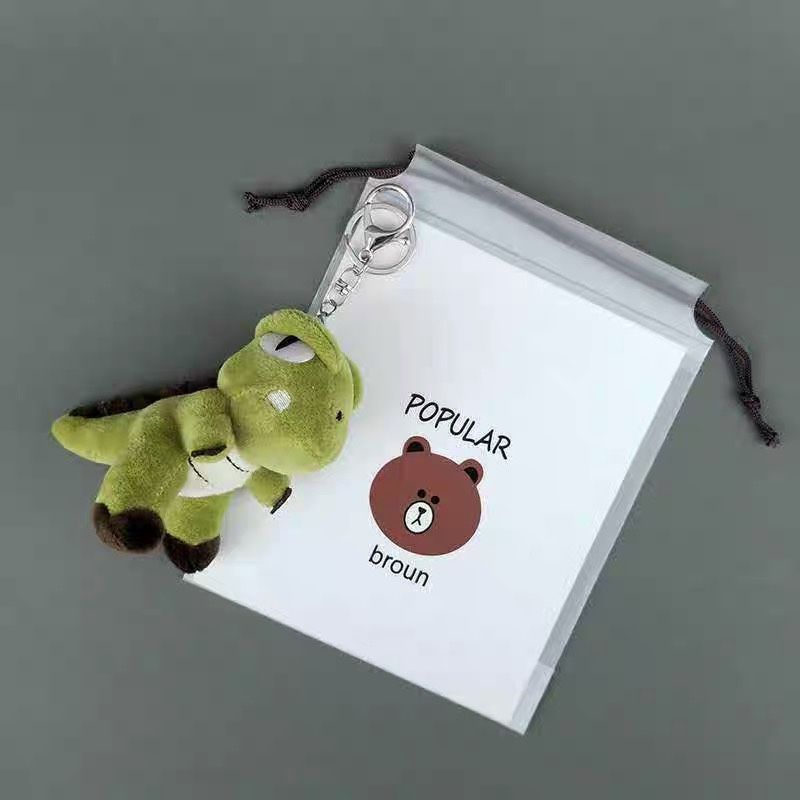 Cute plush net red schoolbag hanging decoration doll bag decoration car key female couple pendant 2