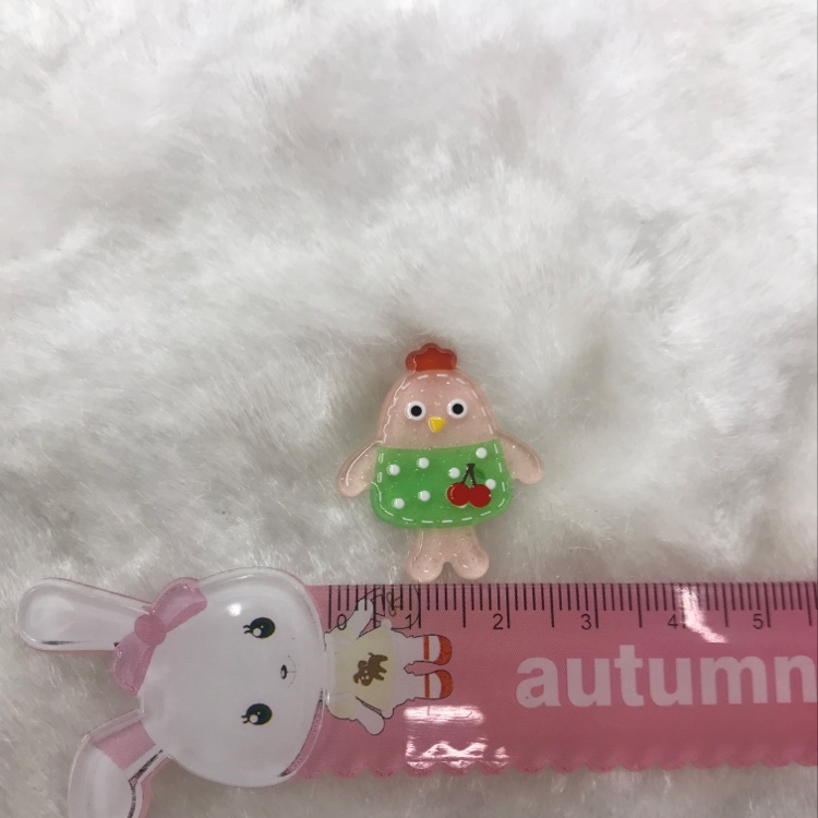 ins Cute Girl animal Series Dressing Hen Butterfly stamens accessories details Picture