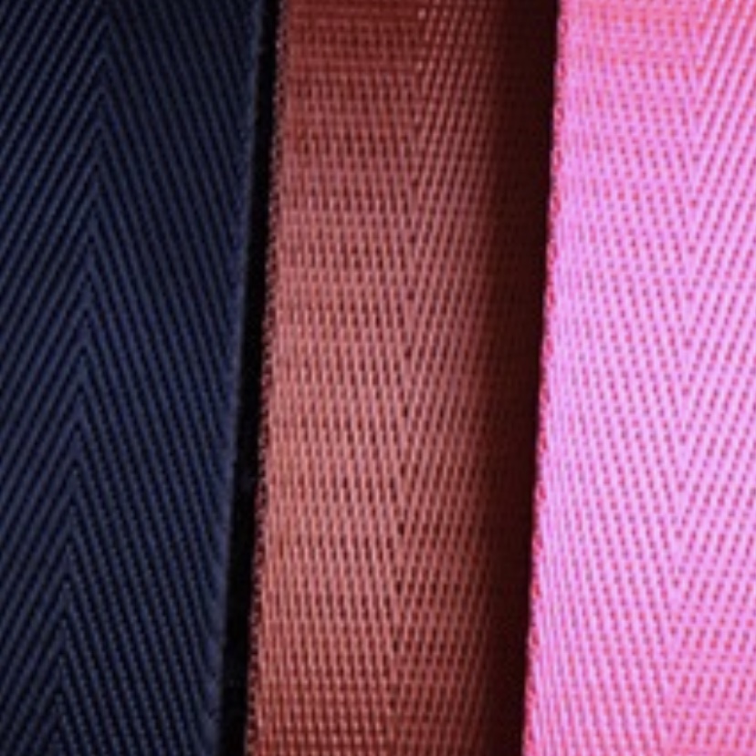 Imitation nylon dense plain woven ribbon color polyester woven ribbon twill woven ribbon luggage bag bag bag 14#
