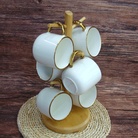 木架杯子马克杯陶瓷杯家用喝水杯子女生办公室咖啡杯茶杯