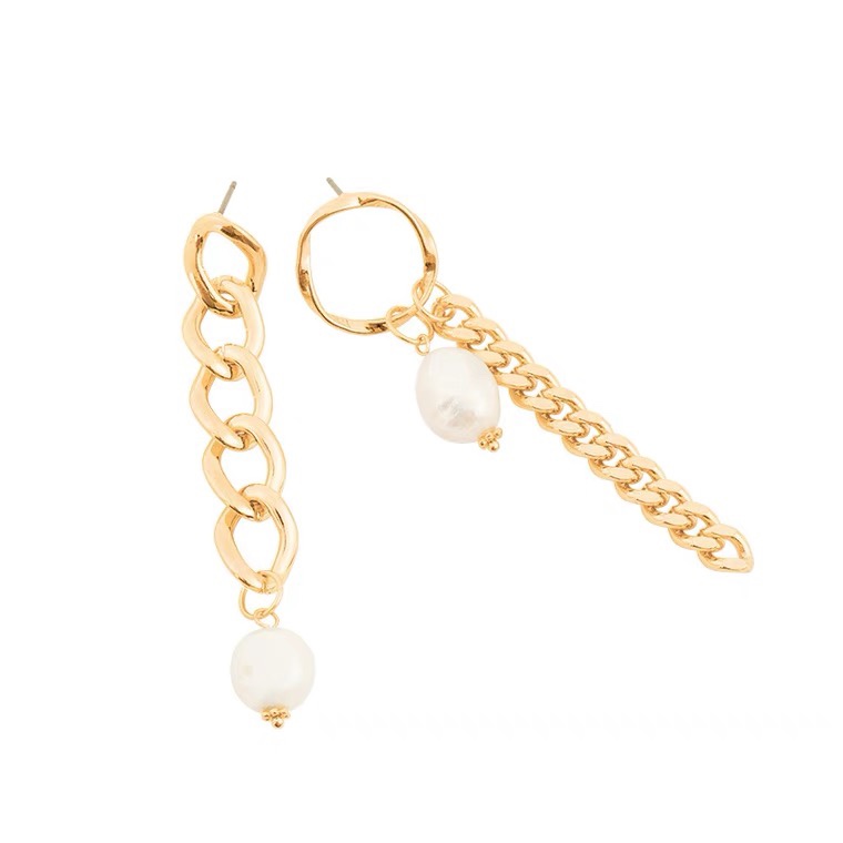 Yin and Yang chain earrings