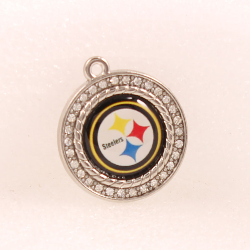FLY420 European and American explosive diamond pendant NFL charms football team hand necklace small pendant DIY jewelry accessories
