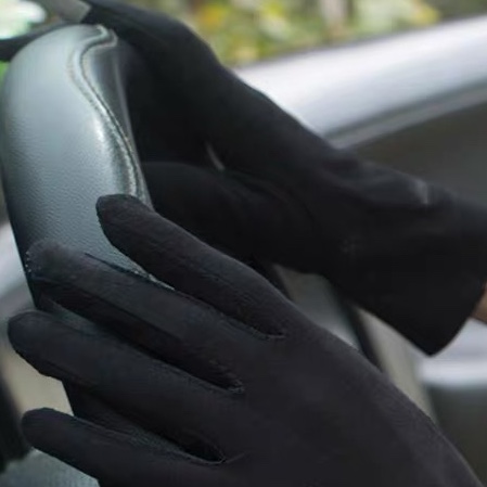 Driving sunscreen gloves for women thin summer cycling elastic shade cycling summer cotton short spring and autumn