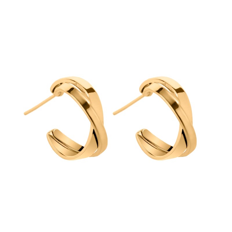 Earrings for women Summer harbor style pendant earrings for women Summer niche Earrings 2021 new fashion original design high sense wide line earrings 91