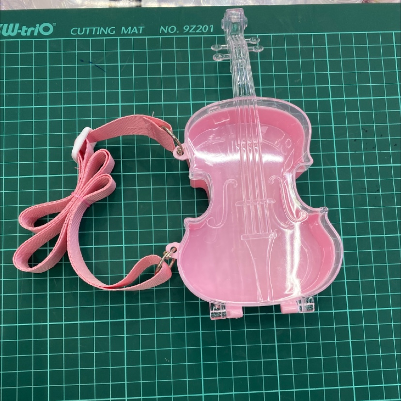 Square storage box backpack cartoon violin