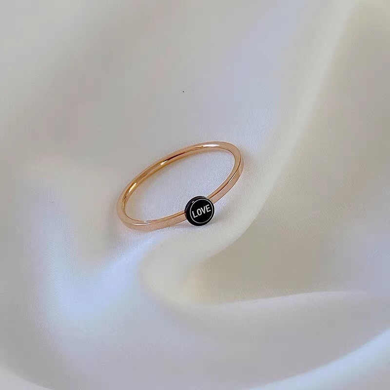Korean unique mother-daughter trend simple and niche design ring