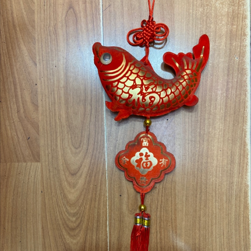 Red knot hanging small medium line cloth curved fish hanging sachet