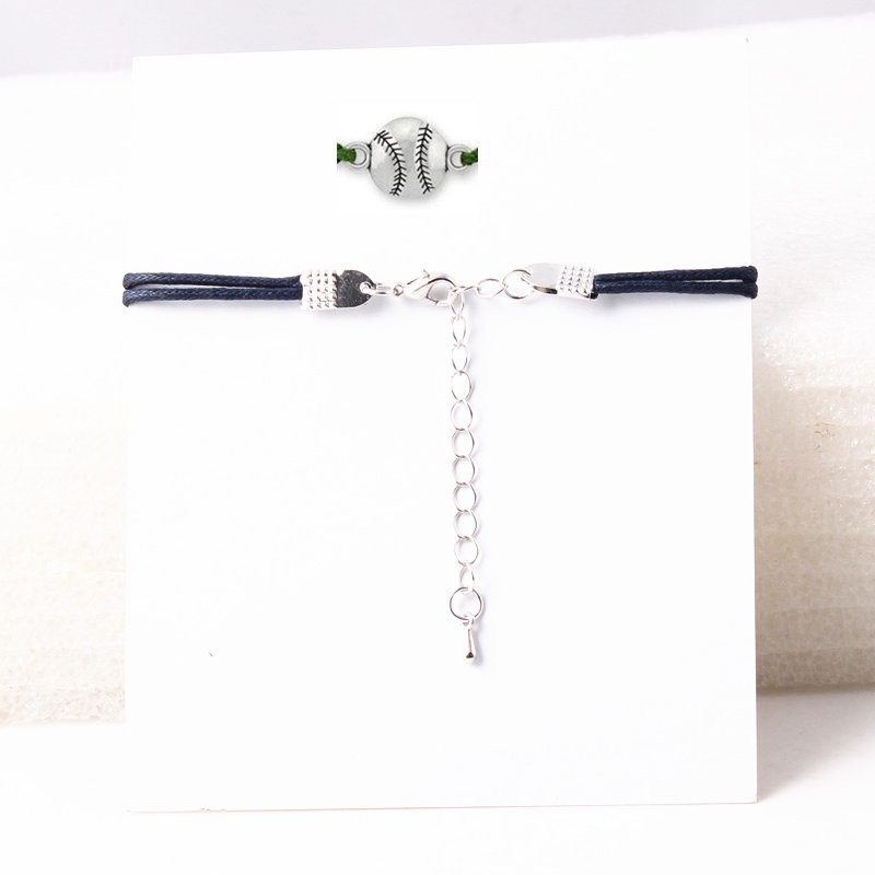 FLY389 Baseball SPORT Blessing Card Bracelet wish Bracelet Custom couple bracelet