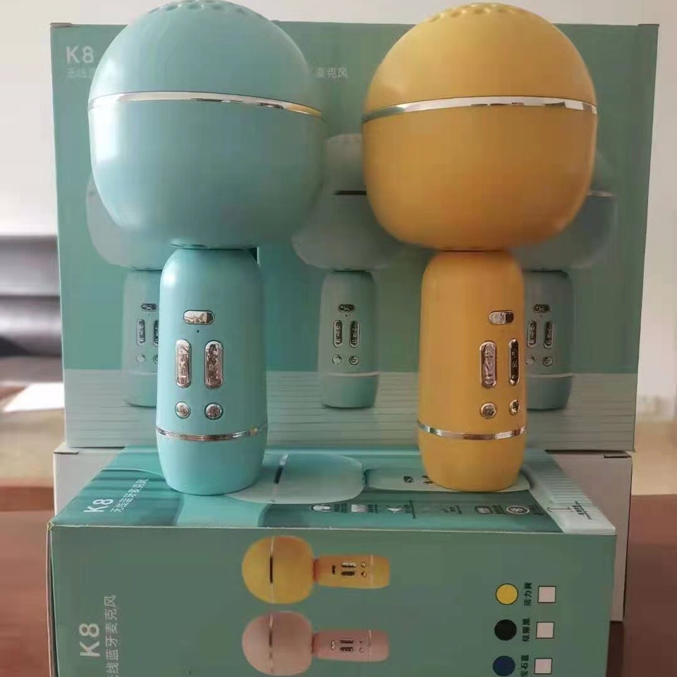 New models come on the market,
Model: K8
Color: Blue, black, yellow, pink
Net weight: 268g
Gross weight: 350g
Packing size: 90*90*200mm