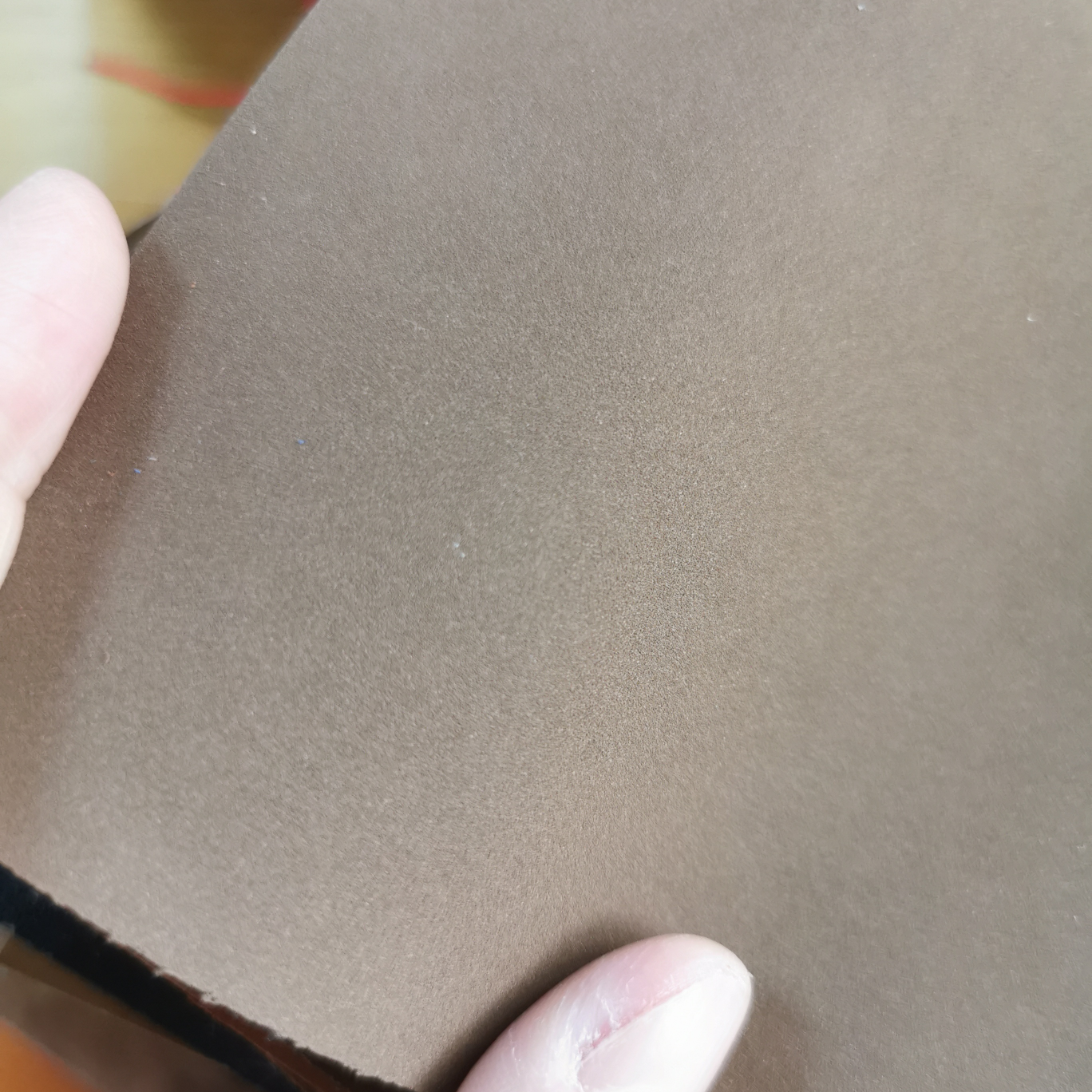 Space leather sandblasting and pressing transformation