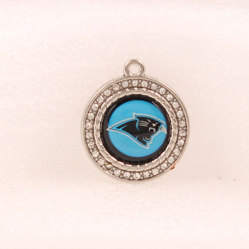 FLY406 European and American explosive diamond pendant NFL charms football team hand necklace small pendant DIY jewelry accessories thumbnail