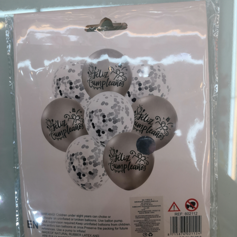 Wholesale of Spanish-language latex balloon party supplies