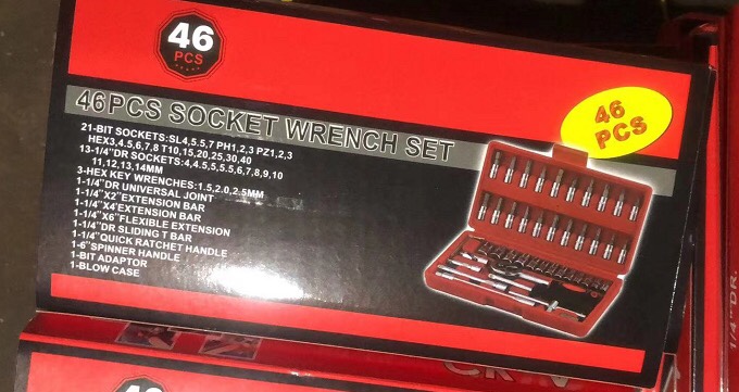46pc套筒组合工具汽保汽修工具46件套批头组套五金工具详情图4