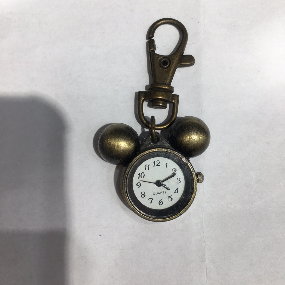 古铜色钥匙扣挂件手表107图
