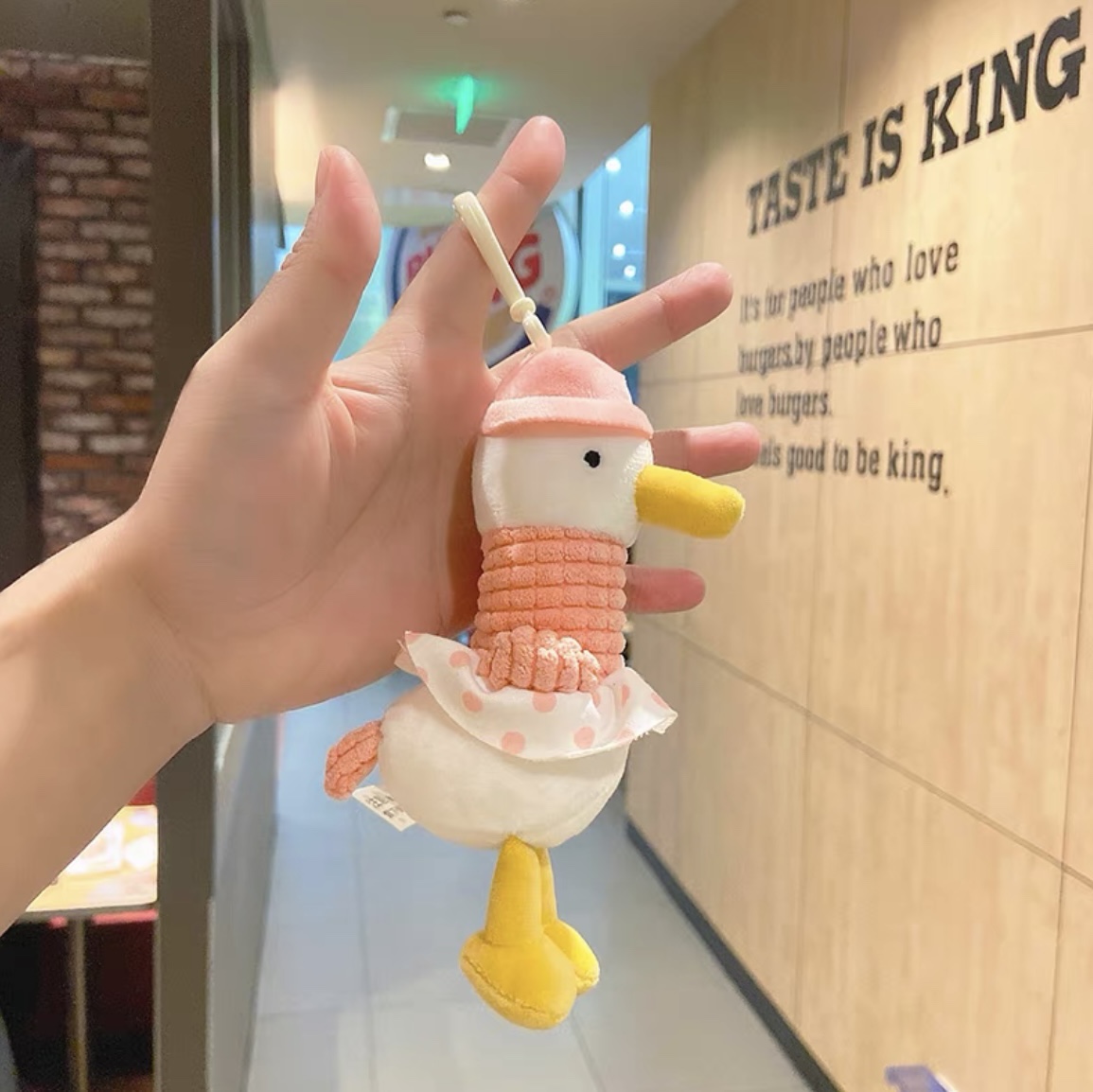 Cute plush net red schoolbag hanging decoration doll bag decoration back car key female couple pendant 8