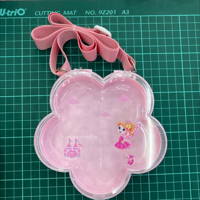 Square storage box backpack cartoon plum girl